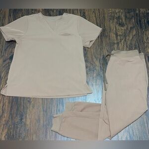 High waisted mandala scrub set size large